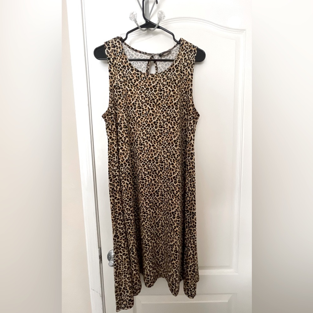 Allison Brittney Womens Dress Cheetah Print